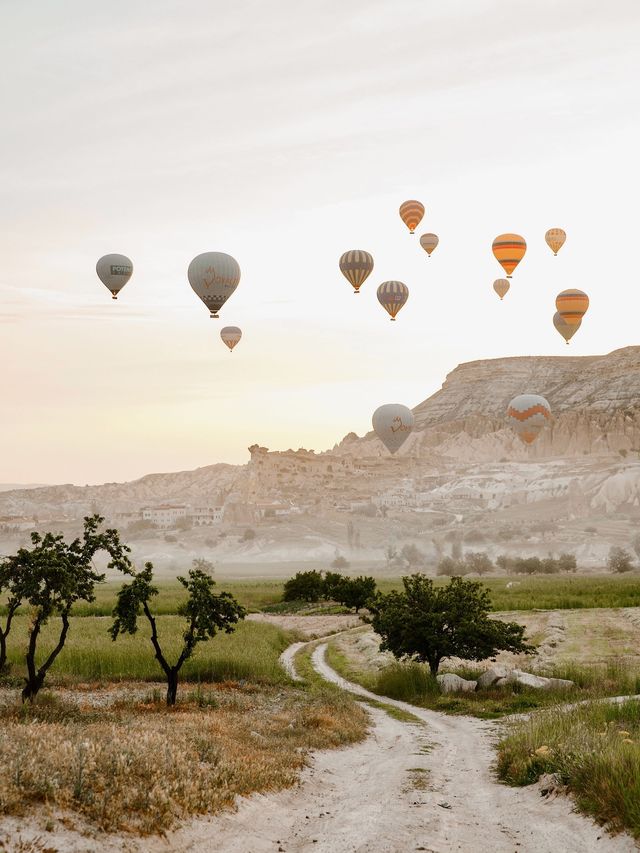 Fantastic sunrise in Cappadocia