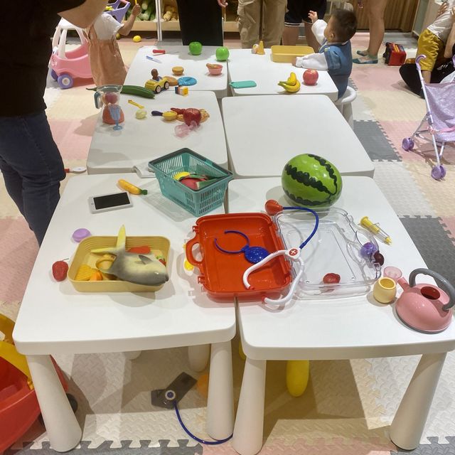 餐廳設有小朋友遊樂場 是大人的天堂 @炑八韓烤親子餐廳