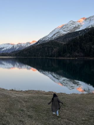 🇨🇭Beautiful lake in eastern Switzerland “Lake Silvaplana”