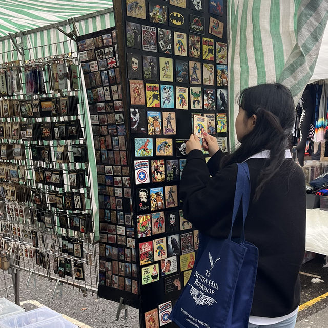 토요일의 런던 노팅힐 포토벨로 마켓 💙