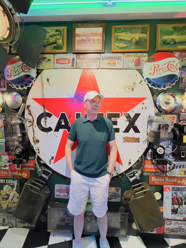 Fuel up on flavor and nostalgia at Makati’s most iconic diner 🇵🇭🍔⛽