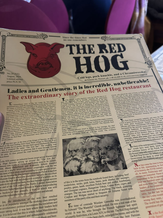 The Red Hog Review: Poland’s Celebrity-Favourite for Traditional Cuisine