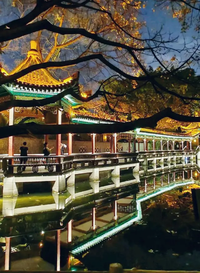 Enjoying the night view in Chongqing, with fewer people and beautiful scenery