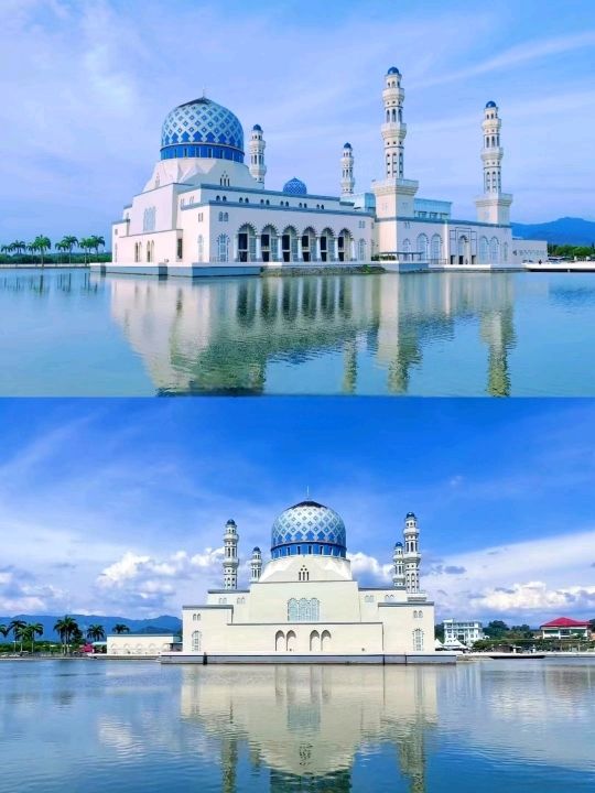 Peaceful Blue Mosque in Malaysia 🇲🇾♥️