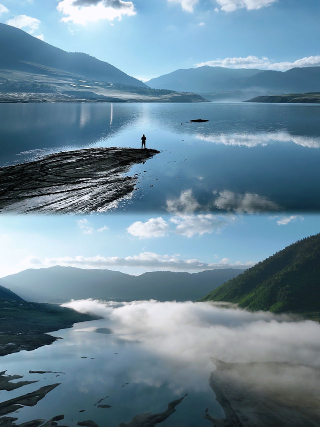川西夏日遊，以勒湖的山水美如畫