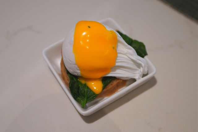 在漂亮的森林系餐廳裡，享用一頓豐富的早餐