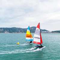 ⛵️【西貢海灣吹風!Hobie帆船賽靚到想落海】