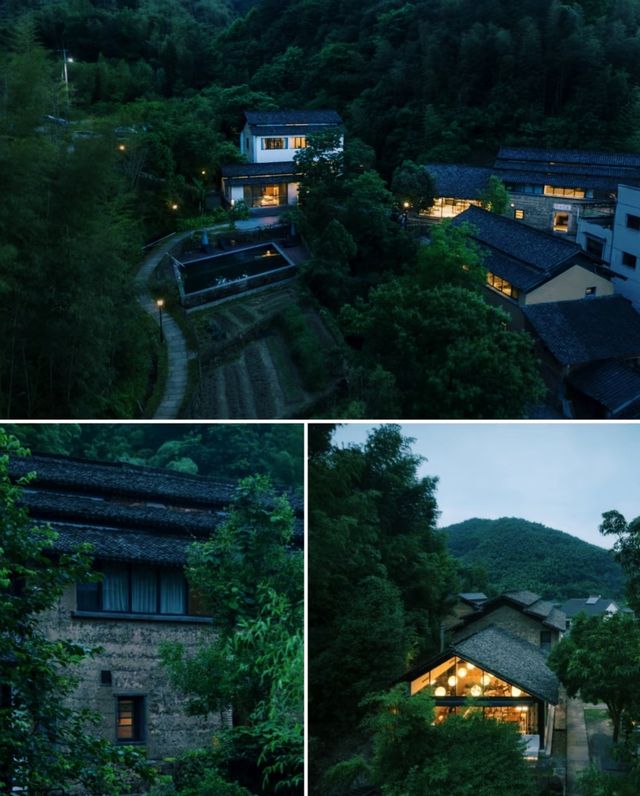 安吉開臣·息心廬竹林溪澗畔嘅夯土美學民宿