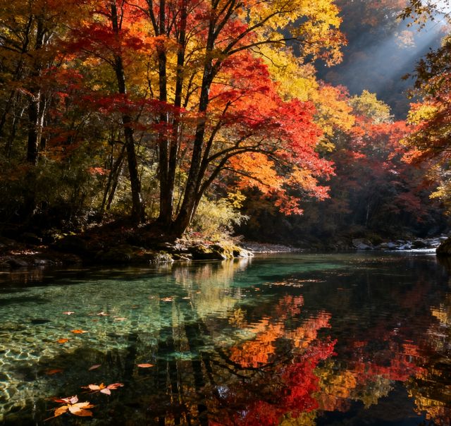 秋日限定！南江十八月潭，藏在秦巴的彩色仙境