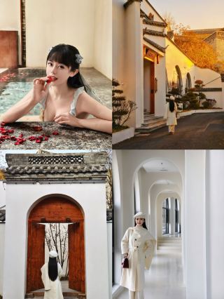 A treasure found in Xinzhou Ancient City! Private hot spring siheyuan takes over the nine-grid on my social circle