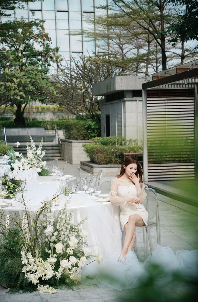 福田CBD高空草坪婚禮把浪漫焊在細節裡！