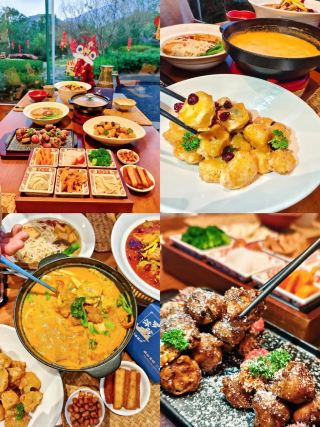 เมื่อถูกถามเกี่ยวกับภูเขาหลัวฟู่ ฉันก็ได้ค้นพบร้านอาหารมังสวิรัติสไตล์จีนแห่งใหม่ที่ตั้งอยู่ในลานบ้าน