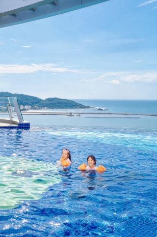 Lingshui with kids is legendary! Kids love playing in the water so much they don't want to leave