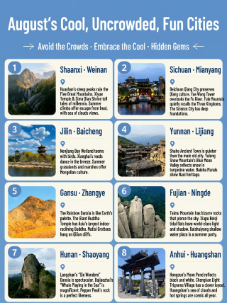 Beat the heat and crowds in August! These 8 hidden gem cities are fun, uncrowded, and refreshingly cool
