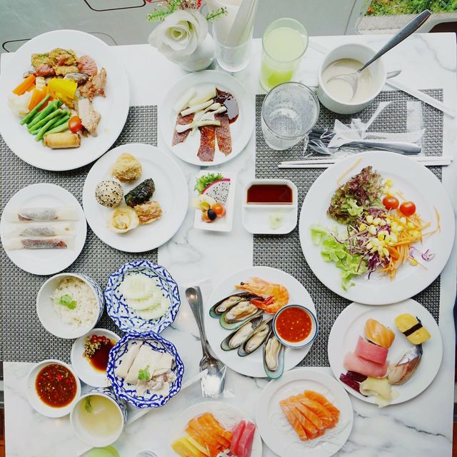 บุฟเฟต์ย่านเกษตร อร่อยมาก เป็ดปักกิ่งไม่อั้น 