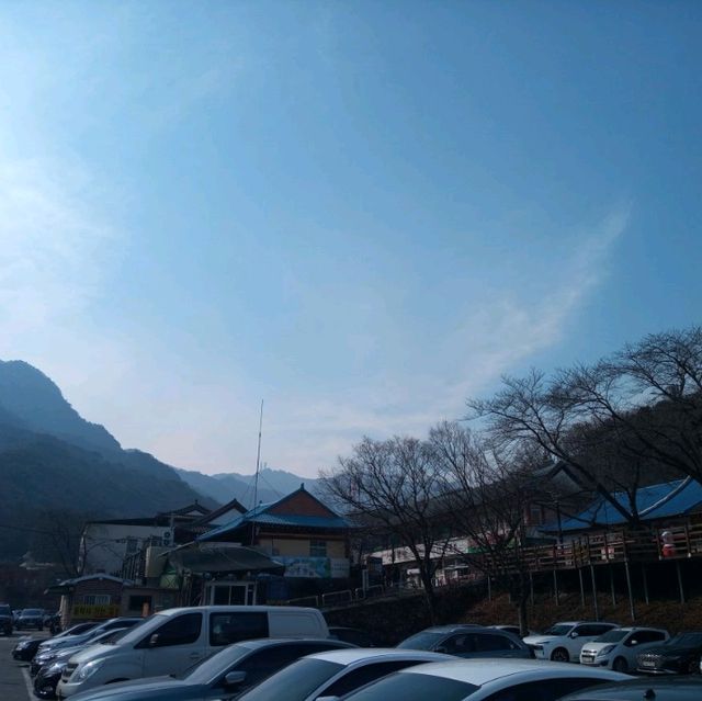 계룡산 동학사 상점가 수통골입구 팬션투어