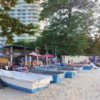 พระอาทิตย์ตก ที่หาดลับ พัทยา