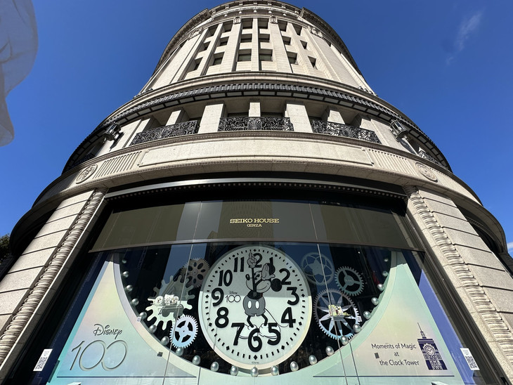 東京・銀座。時計のデザインがディズニーに！銀座4丁目『SEIKO HOUSE