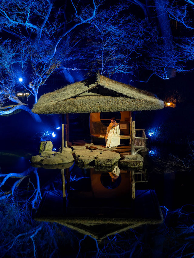 【無料で楽しめる！✨】八芳園のブルーライトアップがとても幻想的！😳✨