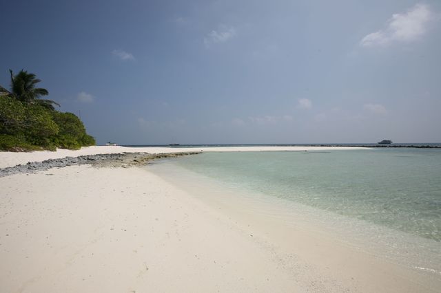 Tiny Picnic island in the middle of the ocean 