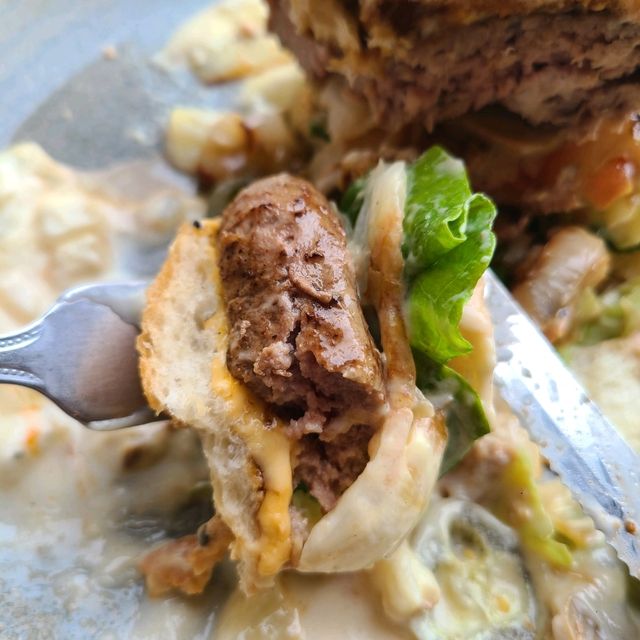 제주 우도 맛집)안녕육지사람 - 하고수동해변 수제버거 맛집
