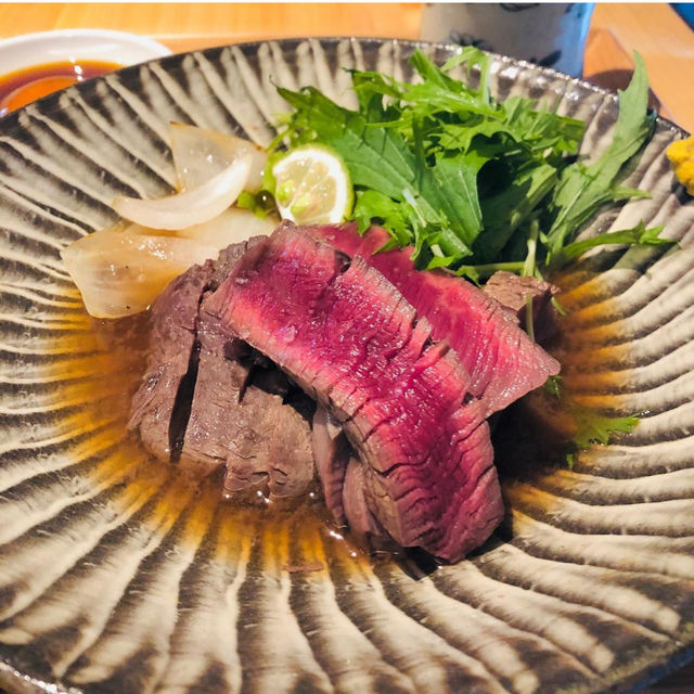 【福岡グルメ】お出汁で食べるステーキ