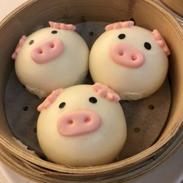 可愛すぎる！子ブタ🐷カスタード饅頭