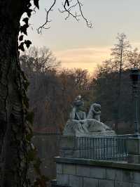 Royal park + autumn foliage + sunset = win