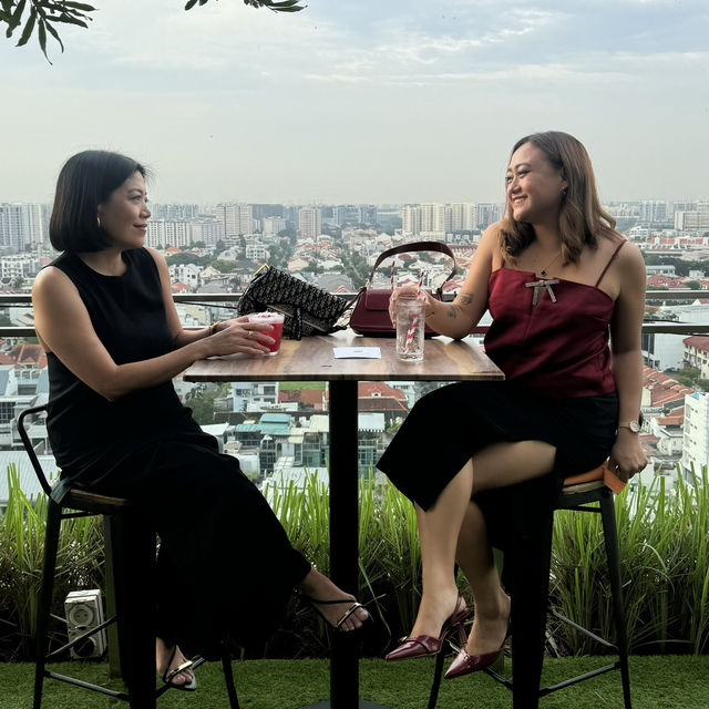 Cocktails with a view at Hotel Indigo Katong in Singapore 