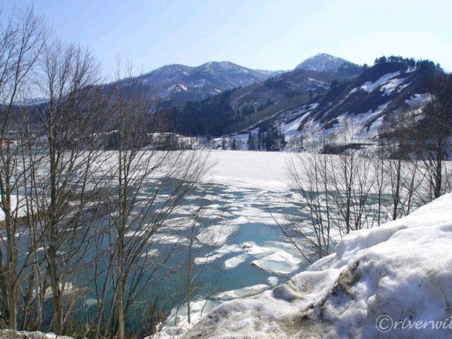 【新潟県】ここでしか見られない！山の流氷「破間川の雪流れ」