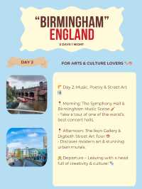 Birmingham itinerary 