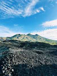 From Fire to Farm: Black Lava Trails of Mount Batur