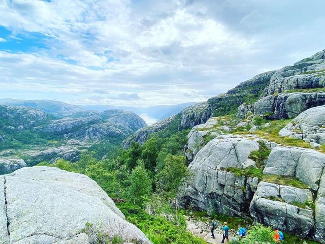 Standing on the Edge at Preikestolen 