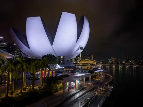 新加坡濱海灣金沙夜間散步記