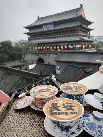 ☕️ Lai Da Café 来哒咖啡馆｜A Chill Spot with the Best View of Xi’an Drum Tower