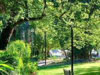 Beautiful park excellent for walking, nature, birdwatching and relaxing. Not many flowers more landscapes and beautiful trees.