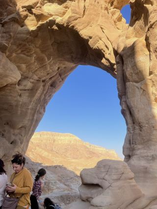 The vast wilderness of Timna Park, where the sky meets the earth