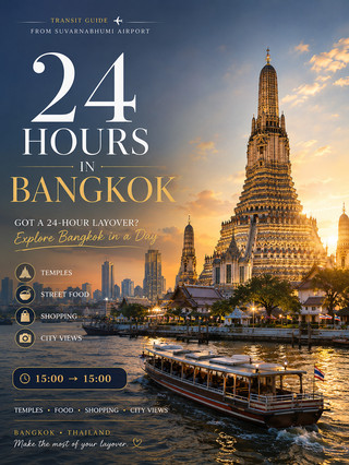 ✈️ 🇹🇭 曼谷24小時完美中轉指南（素萬那普機場出發）