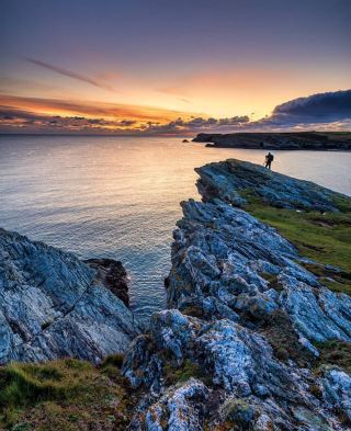 Sunset in Trearddur Bay