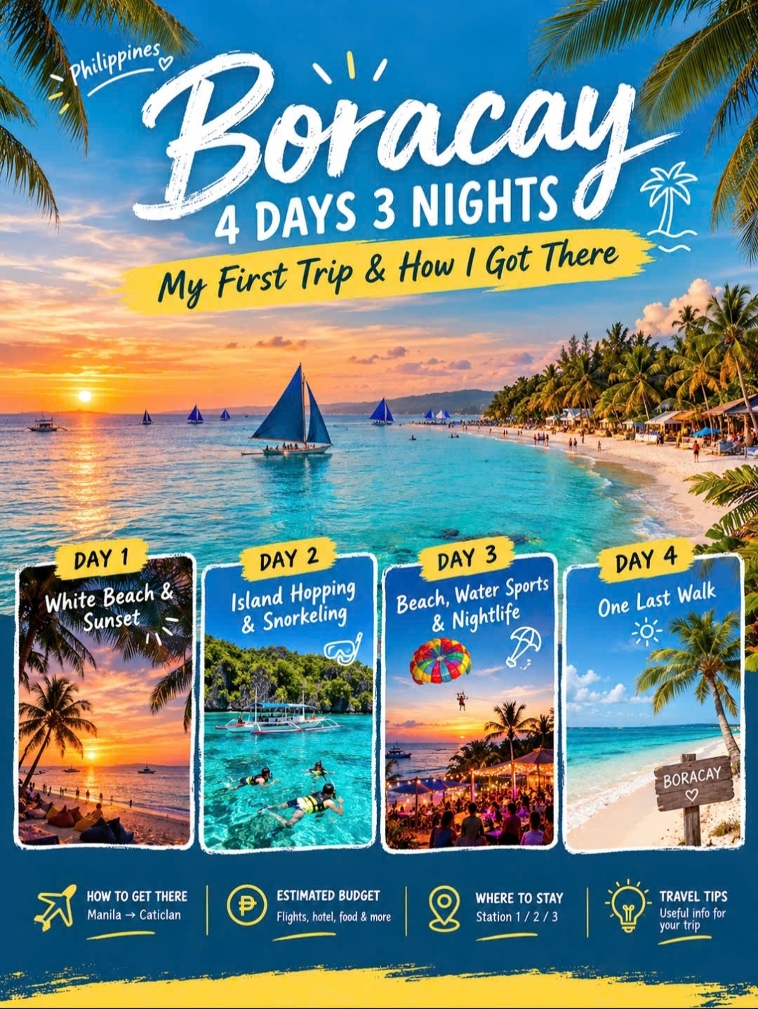 🇵🇭 Boracay 4D3N — My First Trip to Paradise Island