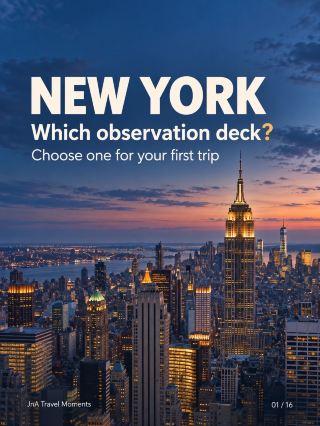 New York First-Timer Skyline Planner: Which Observation Deck Fits Your Trip?