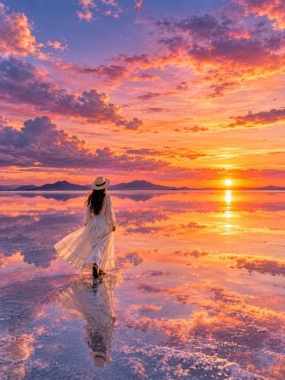 🌍 EP.1 — Salar de Uyuni, Bolivia 🇧🇴

The salt flat that reflects the sky like the world's largest mirror ☁️🪞

✨ 10 Places on Earth That Are Too Beautiful to Be True | EP.1

Have you ever seen a picture where the sky and the ground become one? Today, we're taking you to Salar de Uyuni in Bolivia, one of the most magical natural places in the world. 🤍

This is a vast salt flat, over 10,000 square kilometers, located on a high plateau in Bolivia, approximately 3,650 meters above sea level.

The special thing is that during certain times of the year, a thin layer of water collects on the salt flat, creating a reflection of the sky like a giant mirror.

📍 6 Highlights You Shouldn't Miss

🪞 1. Mirror Effect — The Reflection of the Sky

The highlight that made Salar de Uyuni famous worldwide!

During the time when water collects on the salt flat, the sky and clouds are reflected on the water's surface, making it almost impossible to distinguish between the sky and the ground.

Especially on calm days, the reflections are stunning, making it look like you're walking on the sky! ☁️

📸 2. Perspective Photography — Optical Illusion Photography

Another popular activity is playing with perspective in photos, such as posing as if standing on a hand or appearing smaller than an object.

Because the salt flats are vast and flat, it's perfect for creating fun, surreal photos.

🌅 3. Sunset at Salar de Uyuni

Sunset is another incredibly beautiful time to visit.

The golden, pink, and purple hues gradually change with the sky, and the water on the salt flats reflects these colors beautifully.

🌵 4. Incahuasi Island — Cactus Island

Amidst the white salt flats lies a rocky island covered in giant cacti.

Some are hundreds of years old. You can hike up to enjoy a panoramic view of the salt flats from a high vantage point when the path is open to the public.

🚂 5. Train Cemetery — Train Graveyard

Near Uyuni, there are remnants of old locomotives and train cars abandoned in the arid landscape.

This provides a unique photo opportunity unlike any other salt flat. Perfect for vintage and cinematic photos.

🌌 6. Stargazing — Watching stars over the salt flats

When the sky is clear and there's little light pollution, you can see the stars beautifully.

On some nights with suitable weather, you might even see the Milky Way stretching over the salt flats, another impressive experience.

⸻

🗓️ When to go?

🌧️ December–March | Rainy season

Suitable for those who want to see the mirror effect, as there's a chance of water pooling on the salt flats, but this depends on the amount of rainfall and weather each day.

☀️ May–October | Dry season

Suitable for admiring the vast expanse of white salt flats, seeing the hexagonal patterns on the surface, and taking perspective photography.

💡 During some periods of the rainy season, there may be so much water that some areas may be inaccessible.

🤍 Why you should visit Salar de Uyuni at least once?

Because this is a place where nature creates images like works of art.

Some days the ground becomes a mirror reflecting the sky; other days it becomes a vast expanse of white salt flats. And some nights are filled with stars.

Salar de Uyuni is one of those places that makes you realize how much more beautiful our world is than you thought. 🌍✨

#SalarDeUyuni #Bolivia #AmazingPlaces #TravelAroundTheWorld