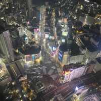 Amazing night view in Shibuya sky