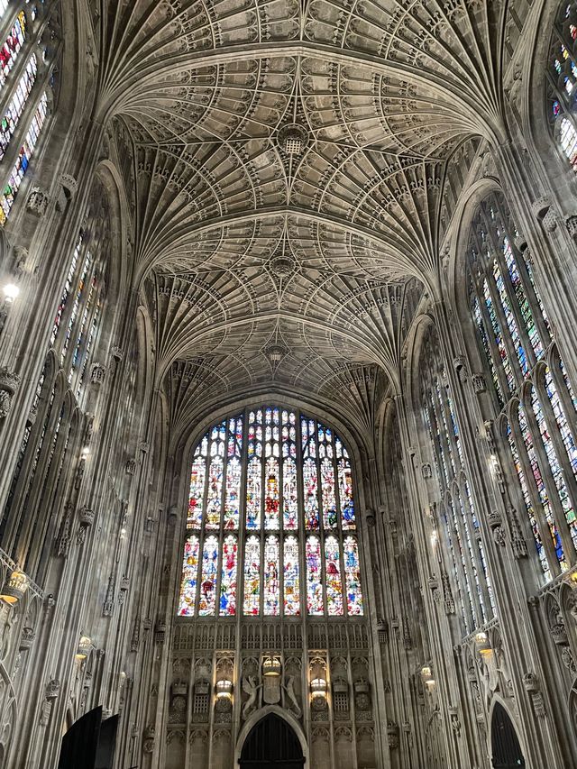 The magnificent roof of Kings College Chapel
