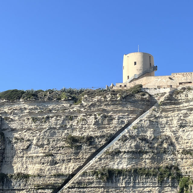Walking around Bonifacio in corse 