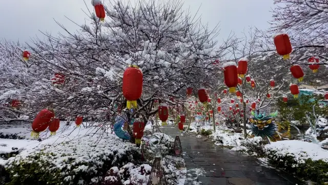 Gexian Village: There is always a snowfall, just for you