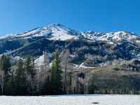 禾木與雪峰、森林、草地、藍天白雲最相襯