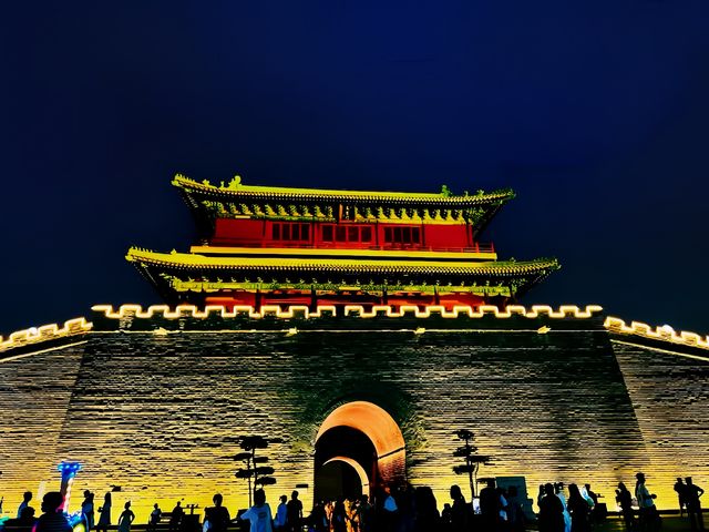 拍攝夜景的好地方正定古城