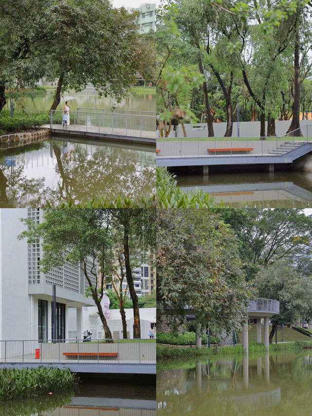 中山這座“盤活”後的白房子公園好chill啊