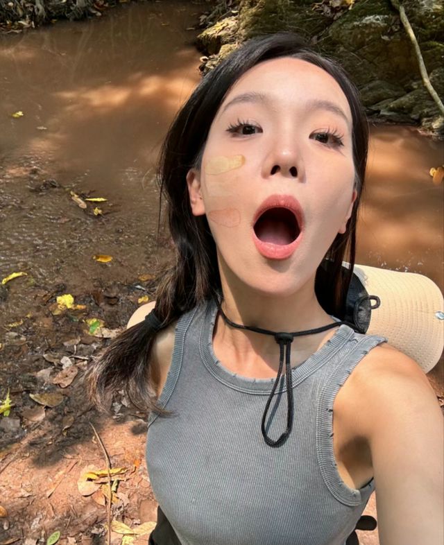 西雙版納基諾山巴朵雨林行山。